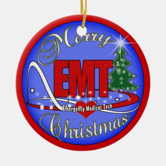 EMT MERRY CHRISTMAS ORNAMENT NOODSITUATIE MEDISCHE (Voorkant)