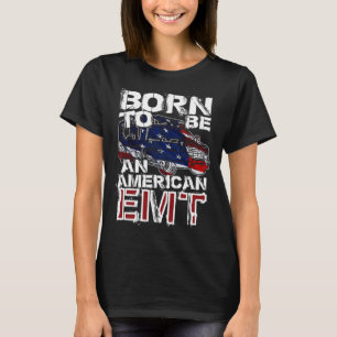 EMT Noodlijdende Amerikaanse Vlag voor EMTs T-shirt