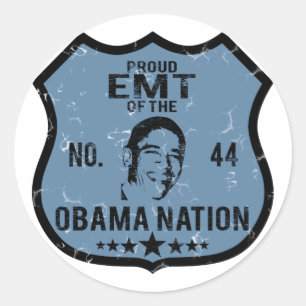 EMT Obama Nation Ronde Sticker