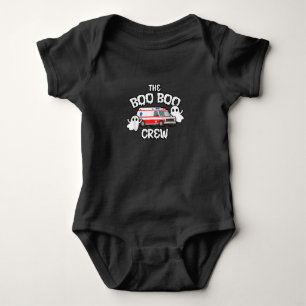 EMT Paramedic EMS Boo Boo Crew Ambulance Ghost Hal Romper