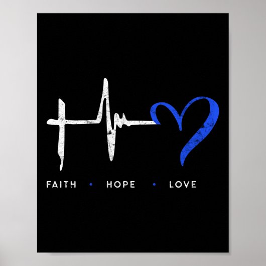 EMT Paramedic EMS Emergency Faith Hope Love Poster (Voorkant)
