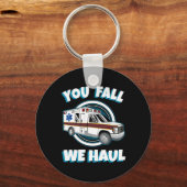 EMT paramedische ambulance U Herfst We Haul First  Sleutelhanger (Voorkant)