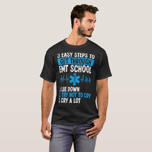 EMT Student Graduate Future Emergency Technician P T-shirt (Voorkant volledig)