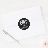EMT student in opleiding Ronde Sticker (Envelop)