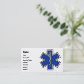 EMT-template voor visitekaartjes (Staand voorkant)