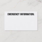 EMT-template voor visitekaartjes (Achterkant)