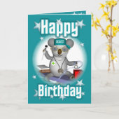 EMT Verjaardag Koala Kaart (Gele Bloem)