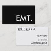 EMT. VISITEKAARTJE (Voorkant / Achterkant)