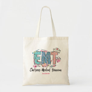 EMT voor speciaal roze blauw vrouwen Tote Bag