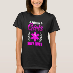 EMT Vrouwen Noogachtend medisch technicus EMT Para T-shirt