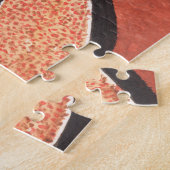 Emu - Aboriginal geïnspireerd Art schilderen Legpuzzel (Zijkant)