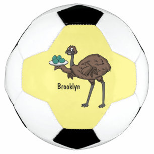 Emu avec dessin animé d'oeufs