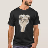 Emu Bird Cool Emu Illustratie T-shirt (Voorkant)