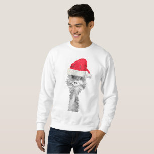Emu Bird Funny Humor Ostrich Emo Animal Xmas Santa Trui
