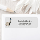 emu bird lovers retouradres etiket (Insitu)