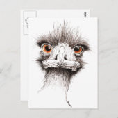 Emu door Inkspot Briefkaart (Voorkant / Achterkant)