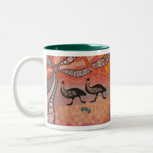 Emu Dreaming met Dreamtime Story Mok (Links)