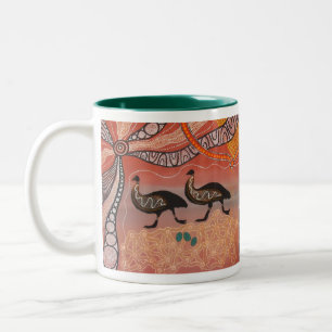 Emu Dreaming met Mok droombeeld in droomtijd