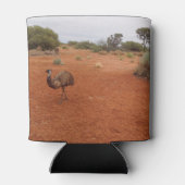 Emu in de uitgaande koelbox blikjeskoeler (Achterkant)