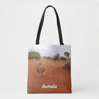Emu in de woestijncanvas tas