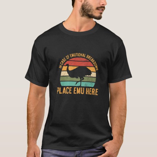 emu - ontwerp voor een emu - ouder t-shirt (Voorkant)