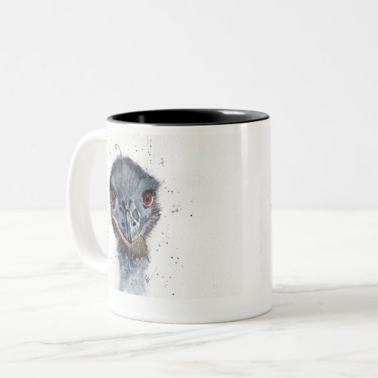 Emu sur tasse de café (Devant gauche)