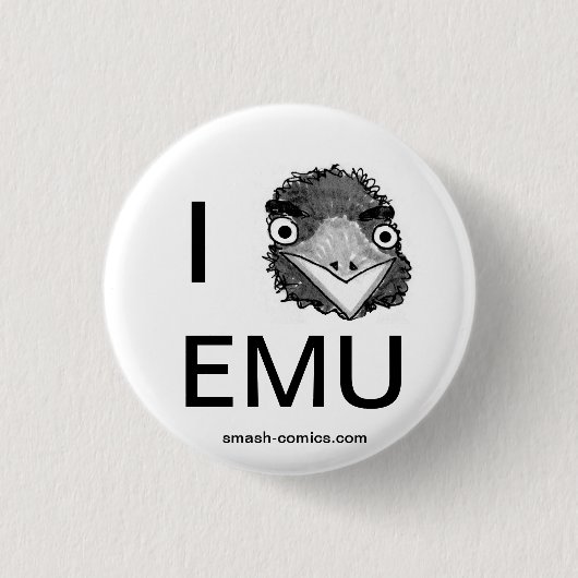 Emu-toets Ronde Button 3,2 Cm (Voorkant)