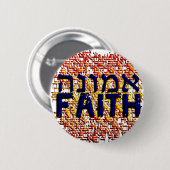 Emunah Ronde Button 5,7 Cm (Voorkant /achterkant)