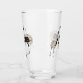 Emus Vogelliefhebbers gepersonaliseerd Glas (Links)
