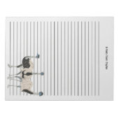 Emus Vogelliefhebbers gepersonaliseerd Notitieblok (Voorkant)