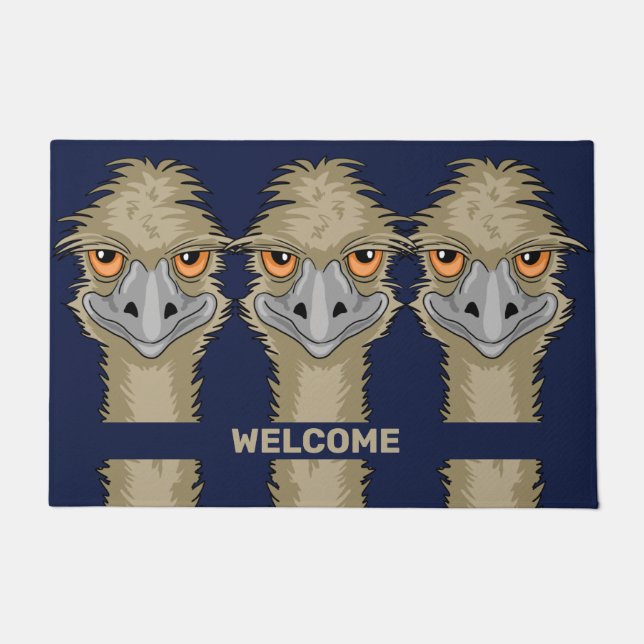 Emus Welkom Deurmat (Voorkant)