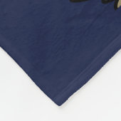 Emusing Funny Emu Pun Medium Blue Fleece Blanket (Hoek)