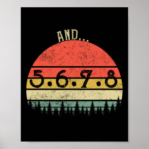 En 5678 Dance Music Teacher Line Dance Funny Danc Poster