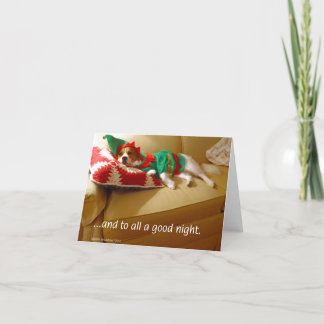 "….en aan allen een goede nacht. " feestdagen kaart