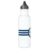 En Acier Inoxydable Ancre bleue Monogramme Bouteille d'eau (Gauche)