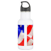 En Acier Inoxydable Bouteille d'eau avec drapeau américain (53 cl) (Dos)