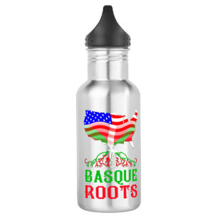 En Acier Inoxydable Bouteille d'eau basque américaine racine