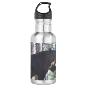 En Acier Inoxydable Bouteille d'eau de l'ours noir
