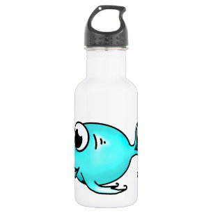 En Acier Inoxydable Bouteille d'eau de poisson bleu