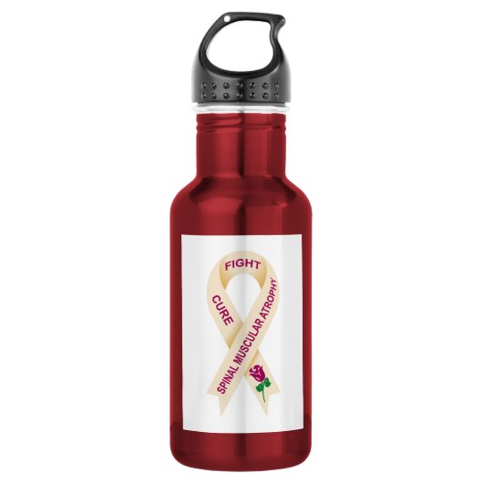 En Acier Inoxydable Bouteille d'eau de ruban de conscience de SMA (Devant)