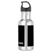 En Acier Inoxydable Bouteille d'eau faite sur commande (18 onces), (Dos)