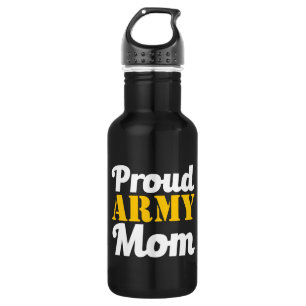 En Acier Inoxydable Bouteille d'eau fière de maman d'armée