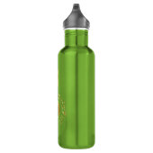 En Acier Inoxydable Bouteille d'eau Gold et Green Musical Note (Droite)