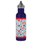 En Acier Inoxydable Bouteille d'eau rouge blanc et bleu (Droite)