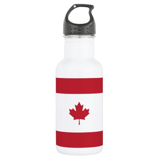 En Acier Inoxydable Bouteille d'eau rouge Feuille d'érable du Canada (Devant)