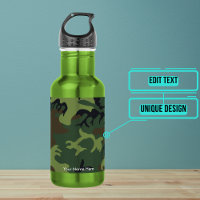 Camouflage militaire Bouteille d'eau personnalisée