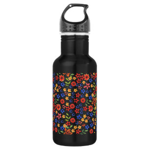 En Acier Inoxydable Chic Retro Floral Imprimer Bouteille d'eau personn