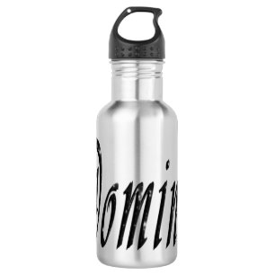 En Acier Inoxydable Dominic, Nom Logo, Bouteille d'eau réutilisable