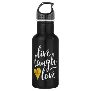 En Acier Inoxydable Vivent la bouteille d'eau d'amour de rire