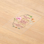 En Acrylique Acrylic Wedding Invitations (Poser)